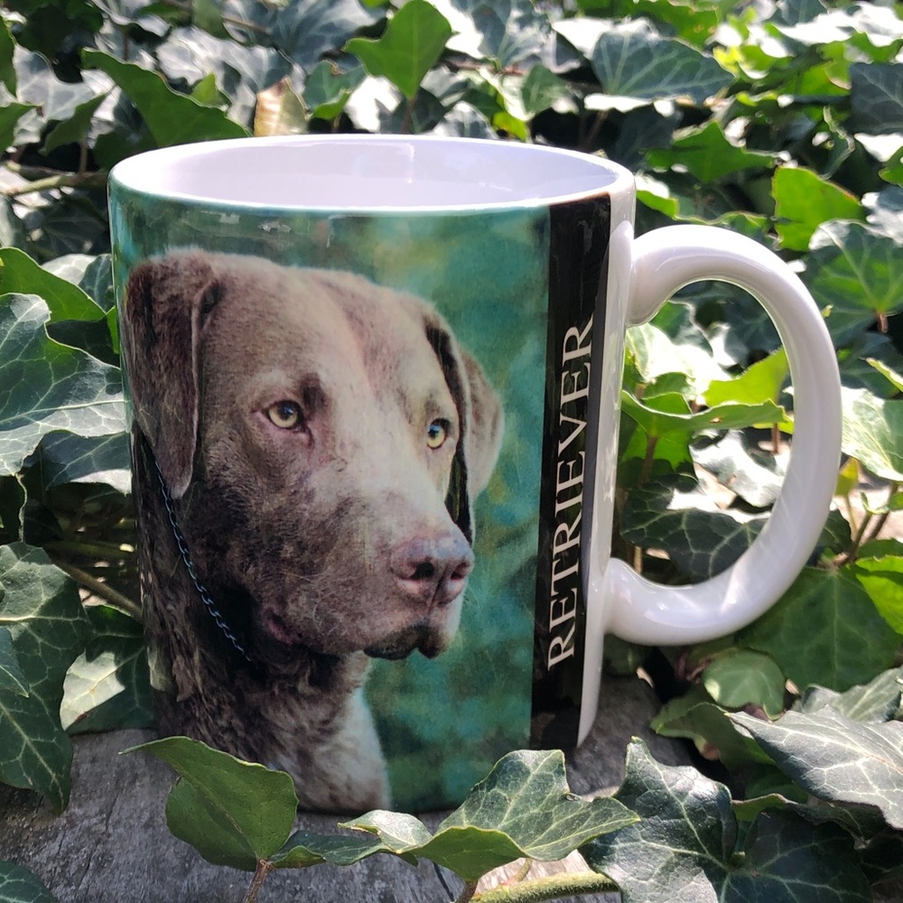 Retriever Dog Mug - Brown and Green